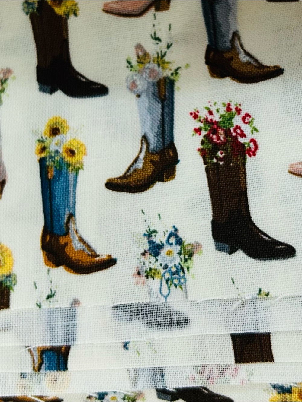Riley Blake Cowgirl Cotton Fabric  35” New